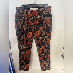 Soft Surroundings Relaxed Straight Leg Pull On Corduroy Pants Medium